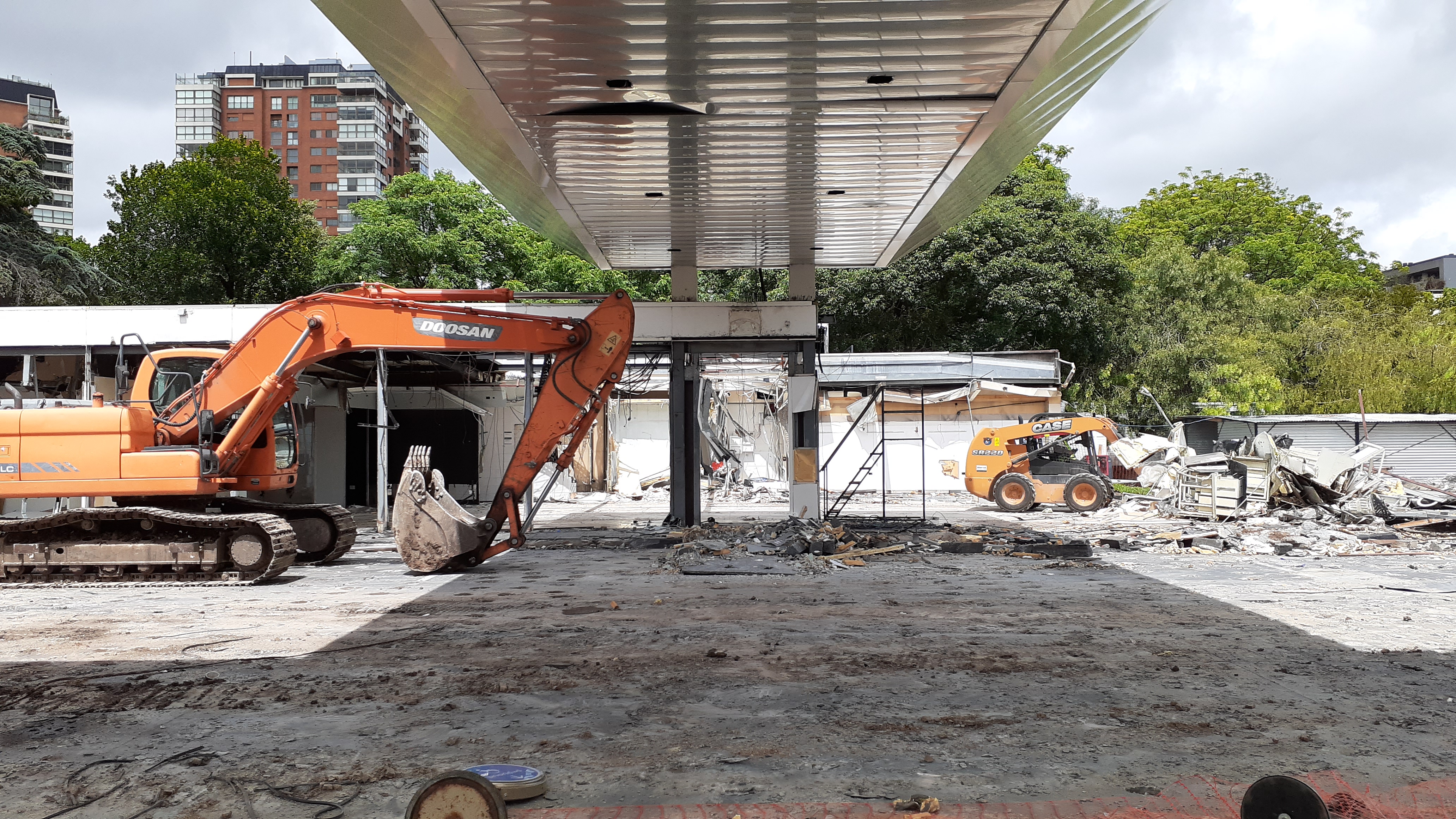 YPF Echeverría | Début du chantier 